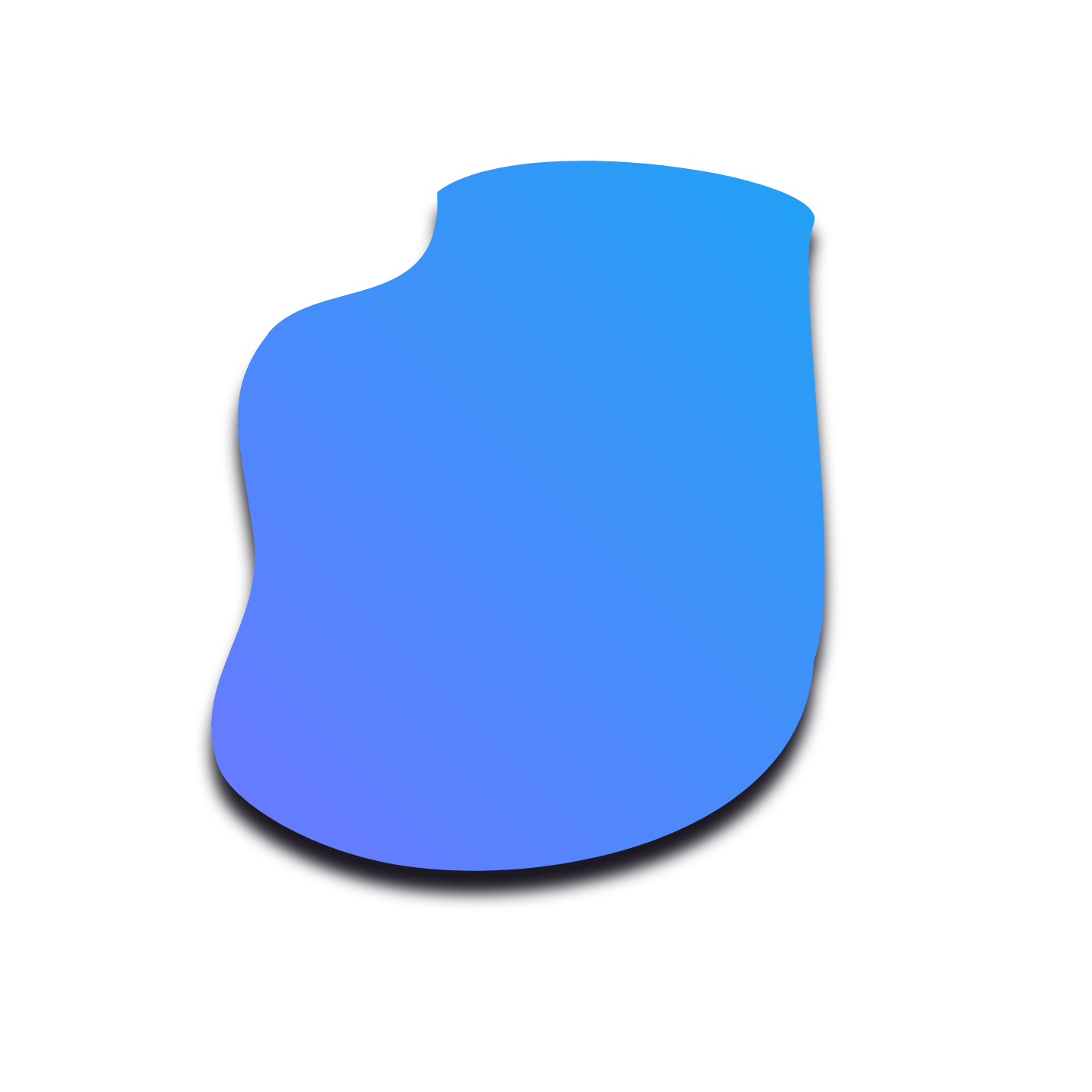 A blob SVG acts as a background here